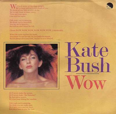 Kate Bush - Wow - Italian 7 single sleeve